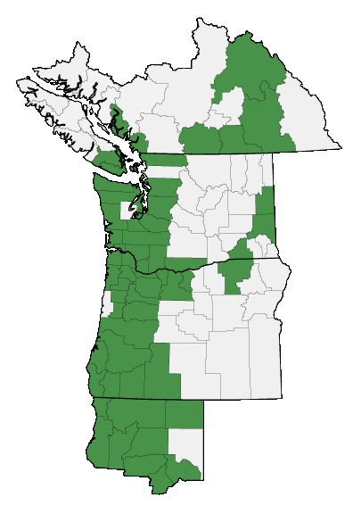 Map of where plant is found