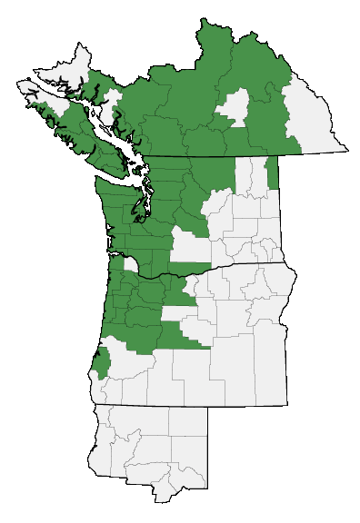 Map of where plant is found