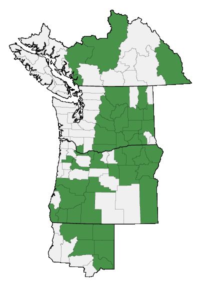 Map of where plant is found