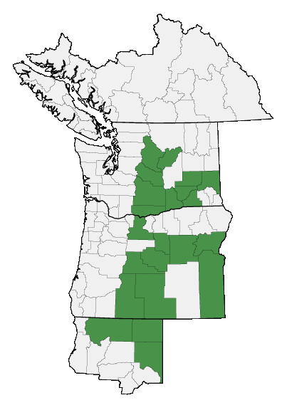 Map of where plant is found