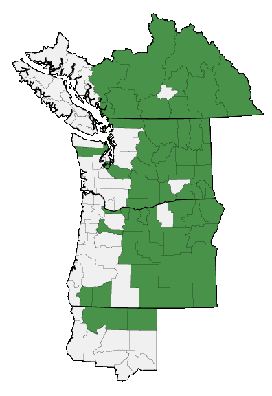 Map of where plant is found