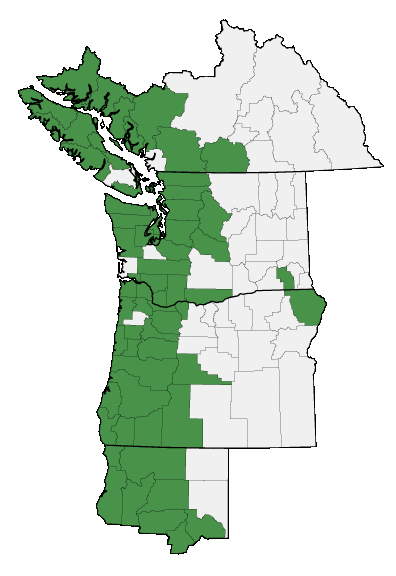 Map of where plant is found