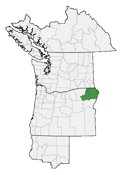 Map of where plant is found