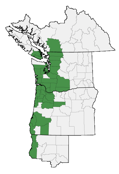 Map of where plant is found