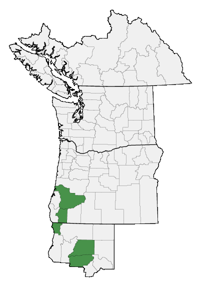 Map of where plant is found