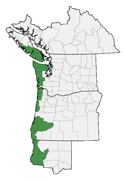 Map of where plant is found