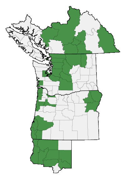 Map of where plant is found