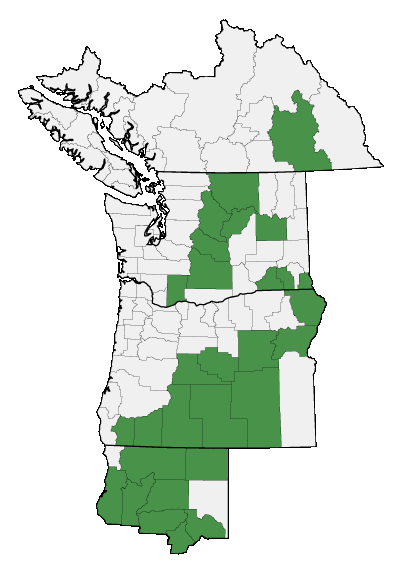 Map of where plant is found