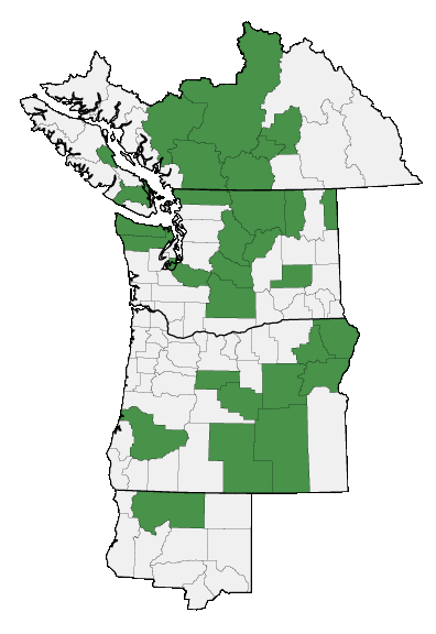 Map of where plant is found