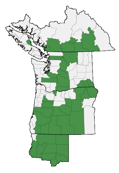 Map of where plant is found