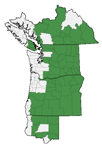 Map of where plant is found