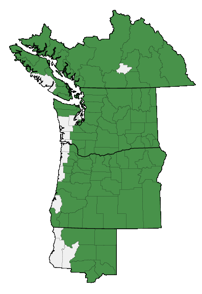 Map of where plant is found