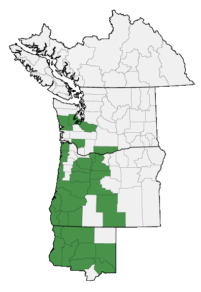 Map of where plant is found