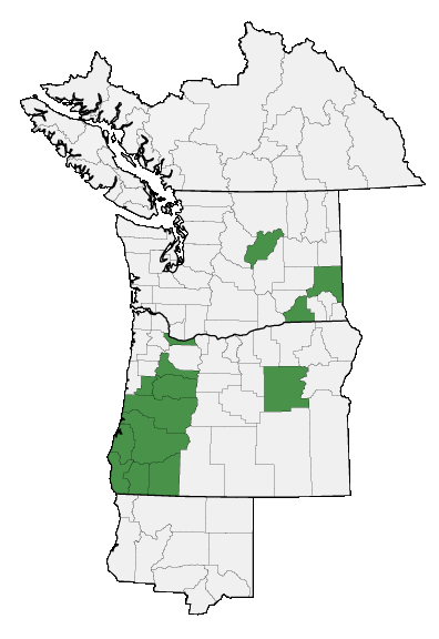 Map of where plant is found