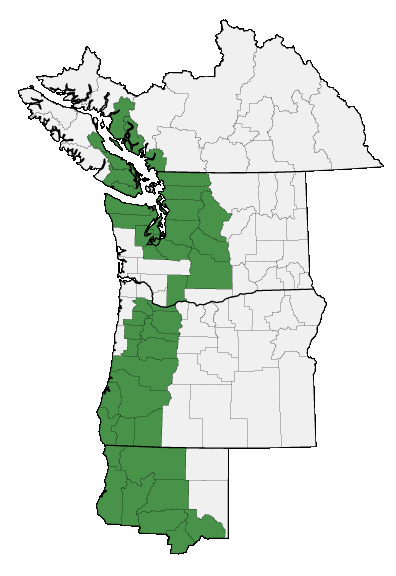 Map of where plant is found