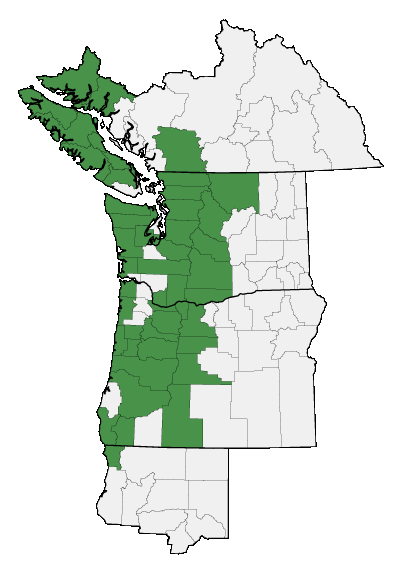 Map of where plant is found