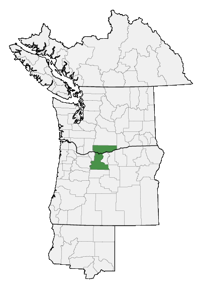 Map of where plant is found