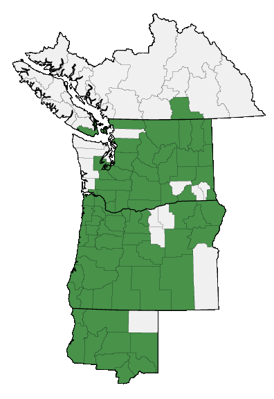 Map of where plant is found