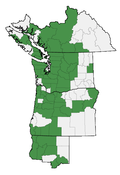 Map of where plant is found