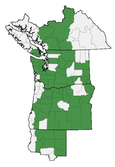Map of where plant is found