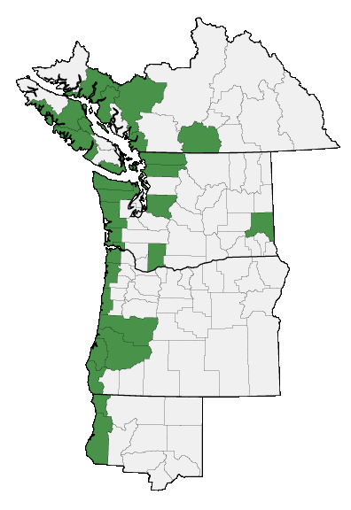 Map of where plant is found