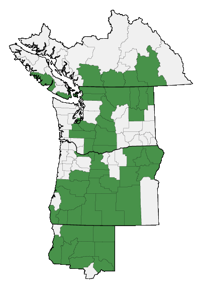 Map of where plant is found