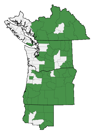 Map of where plant is found