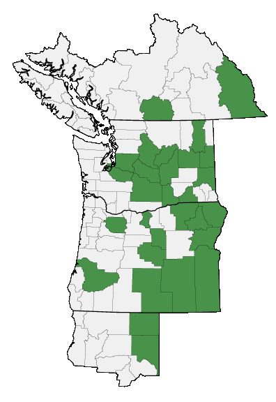 Map of where plant is found