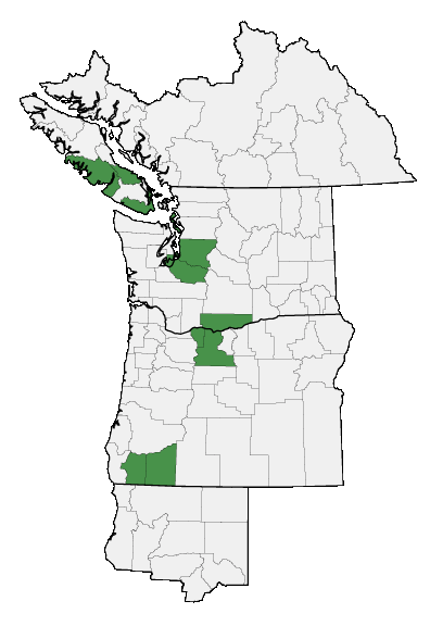 Map of where plant is found