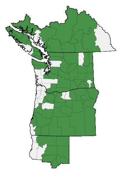 Map of where plant is found