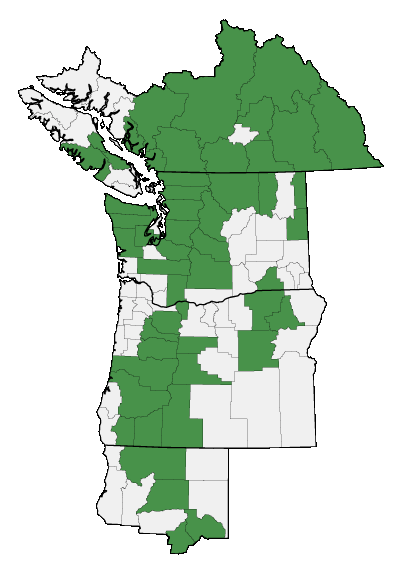 Map of where plant is found