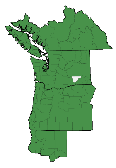 Map of where plant is found