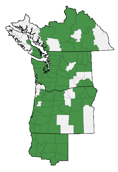 Map of where plant is found