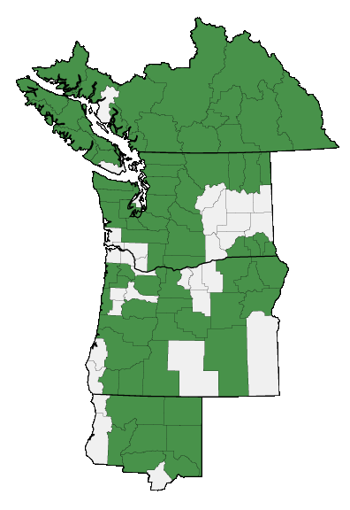 Map of where plant is found