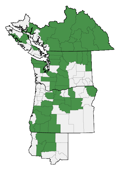 Map of where plant is found