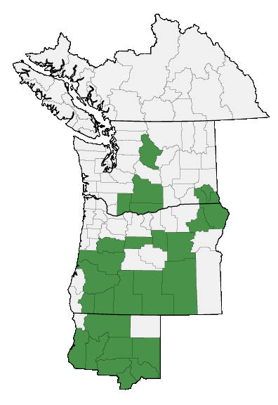 Map of where plant is found