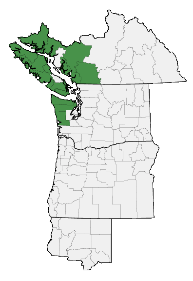 Map of where plant is found