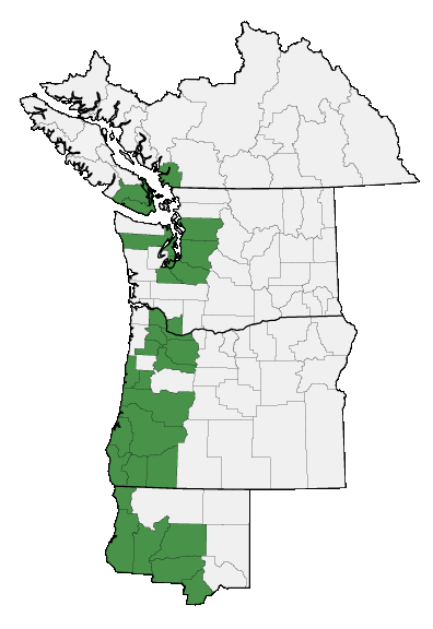 Map of where plant is found