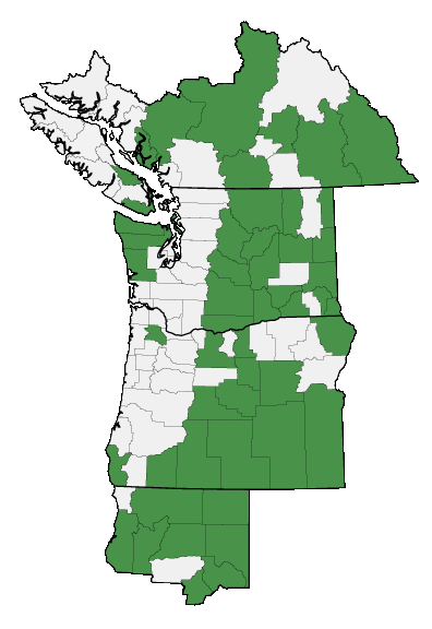 Map of where plant is found