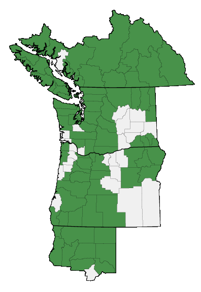 Map of where plant is found