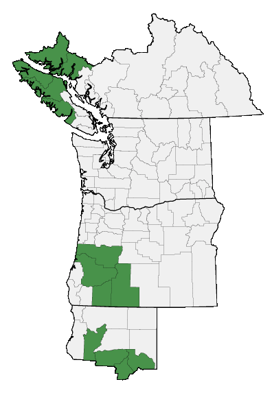 Map of where plant is found