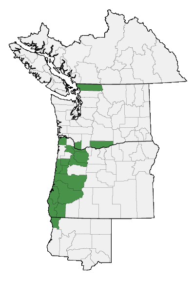 Map of where plant is found