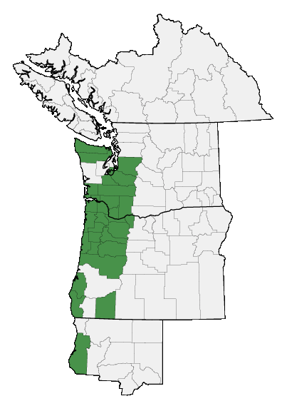 Map of where plant is found