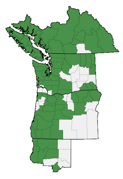 Map of where plant is found