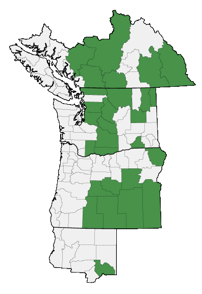 Map of where plant is found