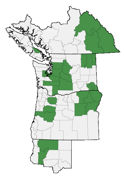 Map of where plant is found