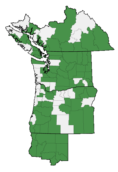 Map of where plant is found