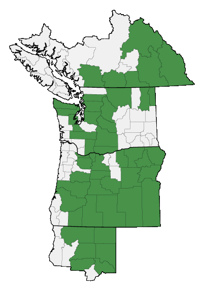 Map of where plant is found