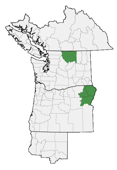 Map of where plant is found