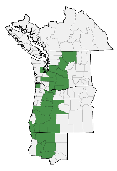 Map of where plant is found